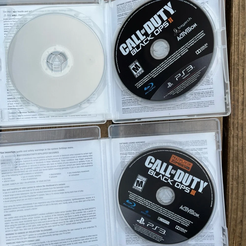 Call of Duty Black Ops 1 & 2 Combo Pack (PS3 Playstation 3) Tested & Working